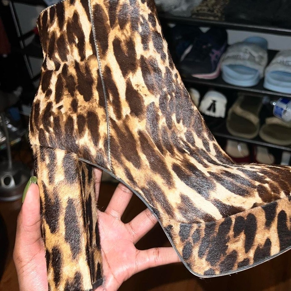 Vince Camuto Cheetah Print Platform Boots - image 3